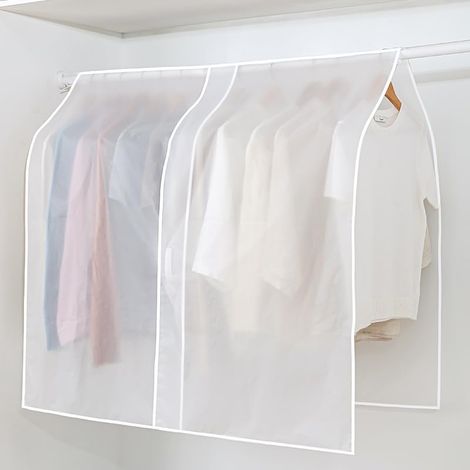 Housse de portant à vêtements 109,2 cm, sac de rangement imperméable anti-poussière, housse suspendue pour costume, manteau, robe, veste