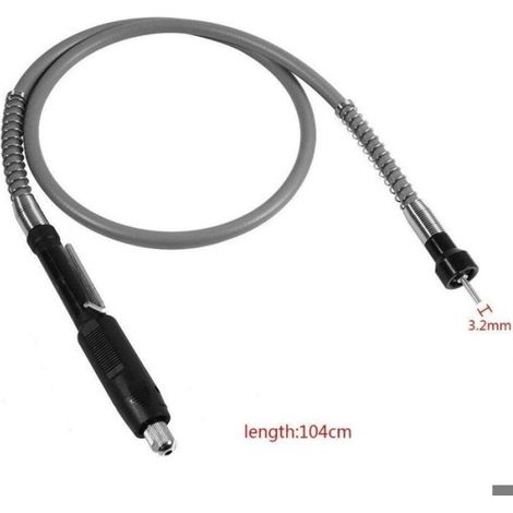 Rallonge flexible pour perceuse – Adaptateur universel avec mandrin sans clé – Matériau conduit sebific – Pour gravure et polissage (1/4)