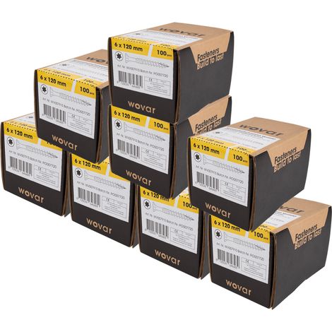 Spanplattenschrauben Verzinkt 6 x 120 mm Torx 30 Teilgewinde - (1/4)