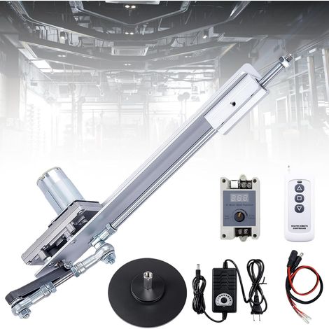 Actionneur Linéaire Alternatif, Actionneur Linéaire DC 24 V, 120 tr/min, Moteur Alternatif à Monter Soi-même, Course 3-15cm, Actionneur Linéaire avec Variateur de Vitesse, Ventouse et Régulateur (1/5)