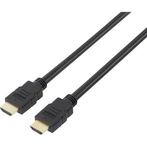SpeaKa Professional HDMI Cavo Spina HDMI-A, Spina HDMI-A 10.00 m Nero SP-7870112 Canale di ritorno, contatti connettore (1/2)