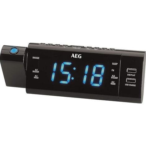 Radio-réveil avec projection AEG MRC4159P