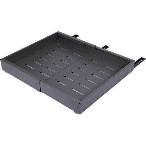 Paquet de 2 Tiroir Coulissant , Bac Coulissant Placard, Organisateur D'Armoires De Cuisine Pour Armoires, Organisateur de Tiroirs (Gris foncé (2 pièces)) (1/5)