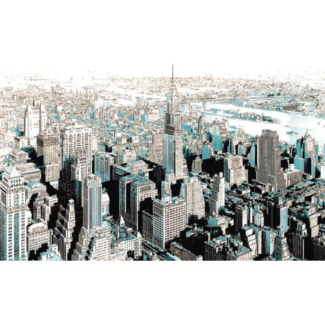 Papier peint panoramique moderne,modern Gotham (1/3)