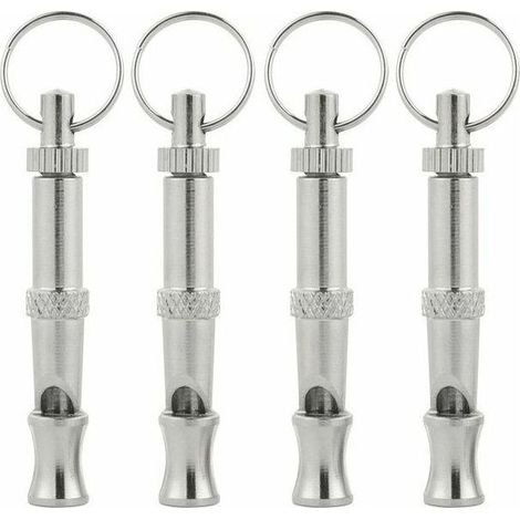 Sifflet à ultrasons pour chien 4 pièces, sifflet à haute fréquence pour chien, sifflet à ultrasons réglable pour dresser, aboyer, s'asseoir et rappeler des chiens (1/5)