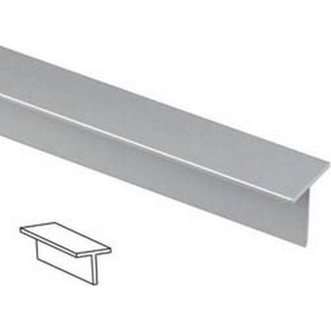 5PZ PROFILO A "T" IN ALLUMINIO ARGENTO MT.1 - mm.15x15