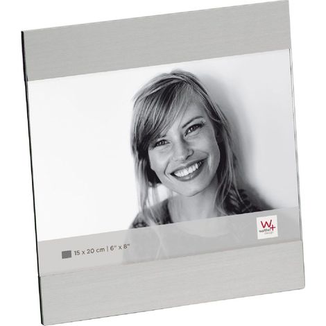 Cadre Photo Argent Mat 15 x 20 cm Ava Cadre Portrait AE520S (1/4)