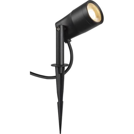 Projecteur ext. SYNA GARDEN spot piquet noir LED 6W 3000K 540lm IP65 - SLV - 1007147 (1/3)