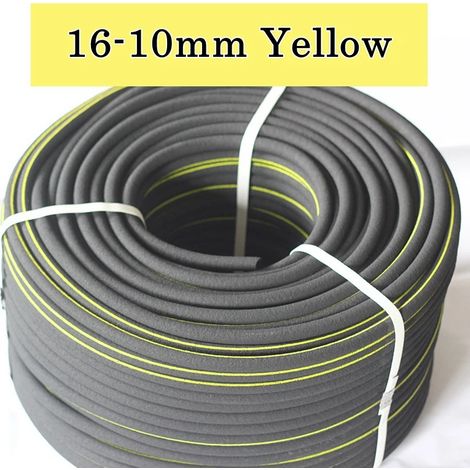 Tuyau d'aération jaune 16-10 mm (5 m) de 5 m, 16 x 10 mm, pour pompe à oxygène, aquarium, étang, bassin, augmentation de l'oxygène (1/5)