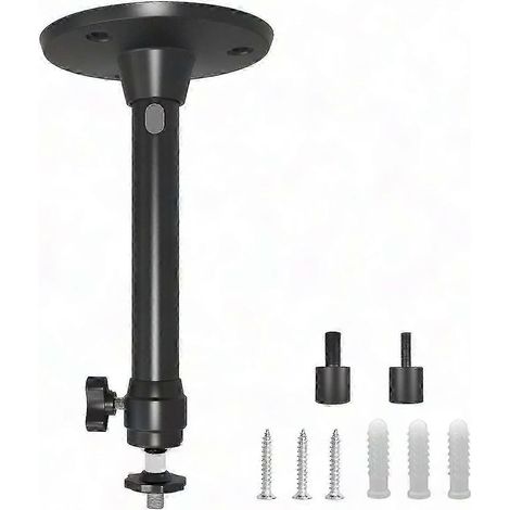 Support projecteur mural pliable, trépied caméra rotatif 360°, fixation plafond et mur, support mini projecteur réglable, kit de montage universel (1/5)