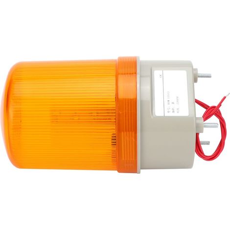 Feu de signalisation BERM à DEL, signal sonore et lumineux, équipement d'alarme d'urgence pour véhicules, 220 V CA, jaune (1/5)