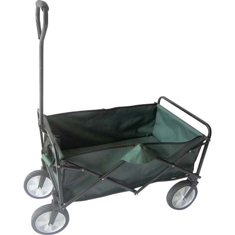Carrello giardino pieghevole, 95x53,5x117 cm, portata 80 kg, telo in poliestere