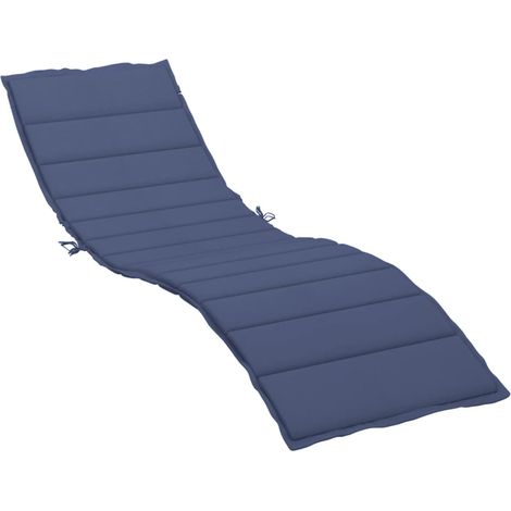 Cuscino per Lettino Prendisole Blu Marino in Tessuto Oxford vidaXL