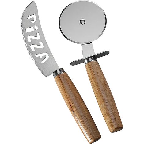 Couteaux à pizza en acier inoxydable - Coupe-pizza professionnel polyvalent, idéal pour pizzas, pains, pâtisseries et fromages, haute qualité (1/5)