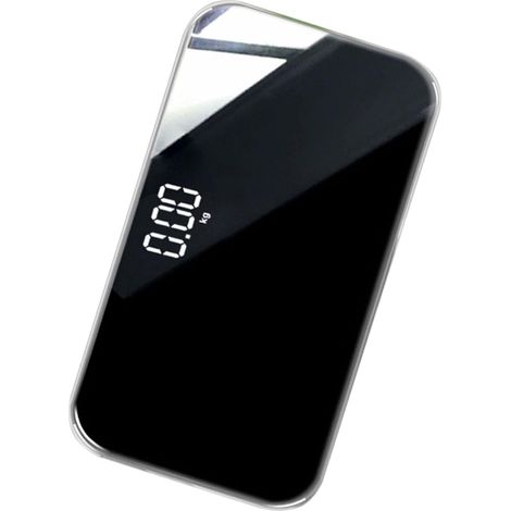 Balance Numérique de Voyage Portable Mini Rechargeable avec Surface Miroir Pèse-personne Compact pour Maison et Bureau Lecture Rapide et Précision pour Suivi Corporel (1/5)