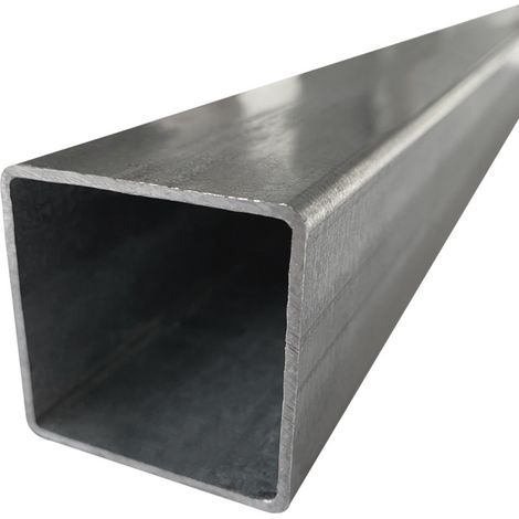 Signaletique.Biz France – Poteau acier galvanisé 80x80mm – Résistance à la corrosion – Pour fixation panneaux de signalisation – 10 ans de garantie