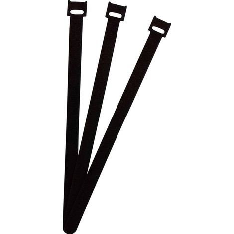 FASTECH® Collier de serrage auto-agrippant pour grouper partie velours et partie agrippante (L x l) 250 mm x 13 mm noir