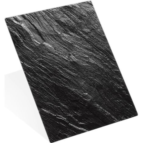 Black Glass Cutting Board, 40x30 cm, Non-Slip