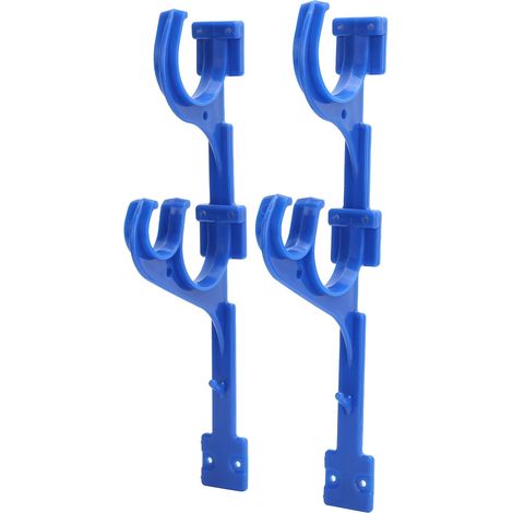 Supporto per piscina in plastica, supporto per piscina, asta telescopica, gancio per tubo di aspirazione con viti per piscina, asta telescopica, tubo di aspirazione, skimmer per foglie