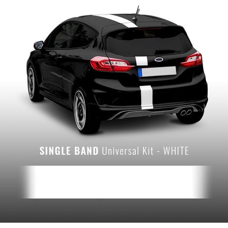 Stripe Striscia Adesiva Universale per Auto, 15 x 500 cm - Colore: BIANCO
