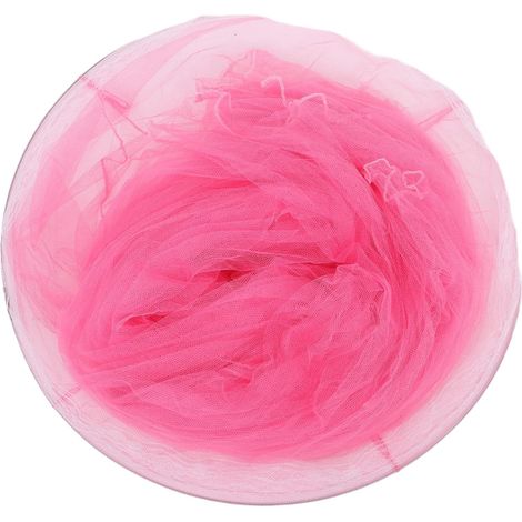 Moustiquaire de chevet rose pour filles, ronde chambre à coucher (1/5)