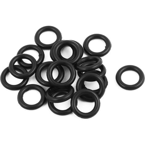 Lot de 20 joints toriques noirs 10 mm x 1,9 mm en caoutchouc NBR résistant à l'huile (1/2)