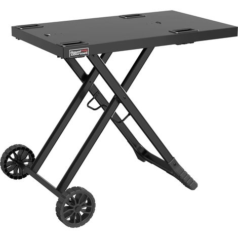 Royal Gourmet Grilltisch Klappbar Grillwagen für Gasgrill, Outdoor Grillständer für Tischgrill, Faltbarer Rollwagen mit Haken, Klapptisch zum Gasgrill GT2005-G Schwarz (1/5)