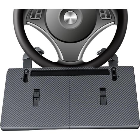 Table de rangement Table de serrage intérieure de véhicule - Support d'ordinateur pour manger, travail, divertissement, appels vidéo, boissons, téléphone portable, tablette, repas (1/5)