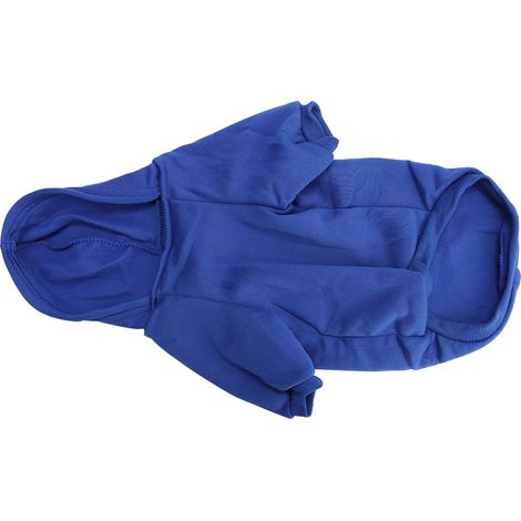 Sweatshirt Chien Chat - Polyester Bleu Foncé - Capuche Hiver Doux - Taille L (1/5)