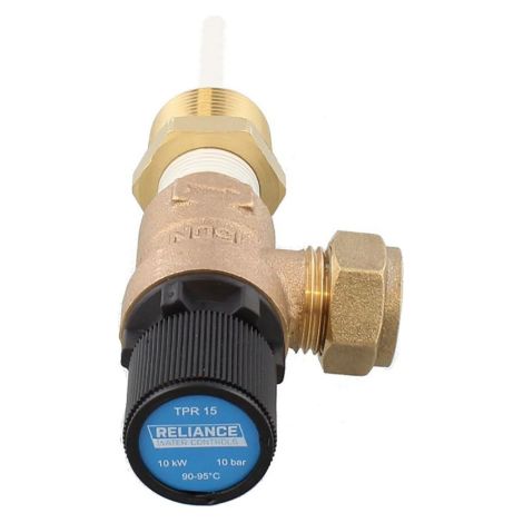 Reliance RWC Temperature and Pressure Relief Valve 10 Bar TPR15 PTEM550853 (1/2)