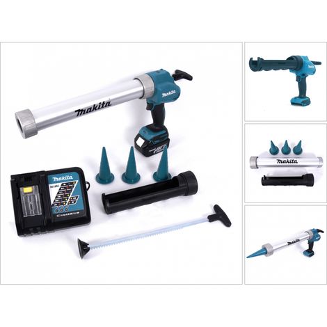 Makita DCG 180 RF1X Pistolet à cartouche sans fil 18 V 300 / 600 ml + 1x batterie 3,0 Ah + chargeur
