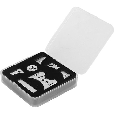 7-teiliges Set silberne Aufkleber zur Abdeckung der Schaltknöpfe der Mittelkonsole als Ersatz für Jaguar XF 2012–2011