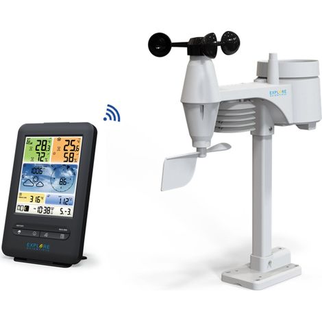 Explore Scientific WSX1001 station météo numérique Noir, Blanc LCD Batterie DC Wifi