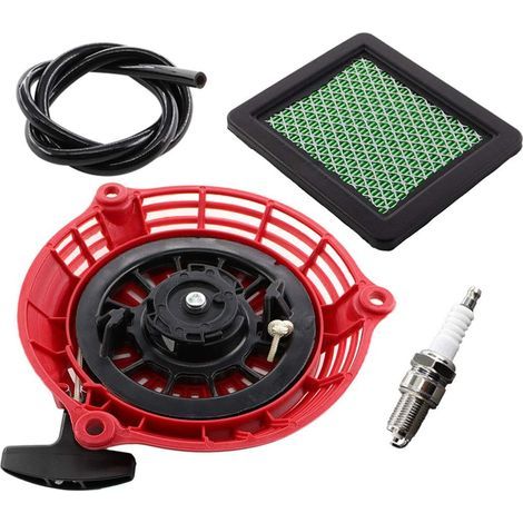 Démarreur à rappel et filtre à air pour Honda GC135 GC160 GCV135 GCV160 EN2000 Pièces de moteur de générateur 28400-ZL8-023ZA 28400-ZL8-013ZA Bougie d'allumage horizontale verticale 4-5,5 CV (1/4)
