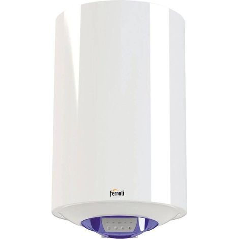 Ferroli Chauffe-eau électrique Calypso Smart 50/2 SVE Vertical 50 Litres 2 Ans de Garantie
