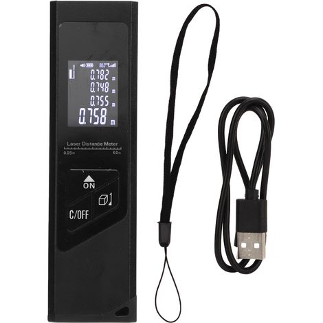 Télémètre Laser Rechargeable 40m avec Affichage Numérique pour Mesures Précises (1/5)