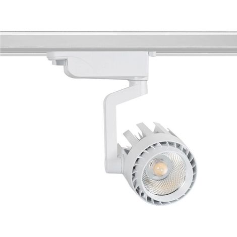 Spot LED sur Rail Monophasé 30W Dora Blanc 4000K Blanc neutre - Spot LED sur Rail Monophasé 30W Dora Blanc 4000K Blanc neutre (1/5)