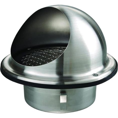 Grille de protection en acier inoxydable Ø125 mm à mailles fines anti-oiseaux avec joint étanche pour la ventilation (1/4)