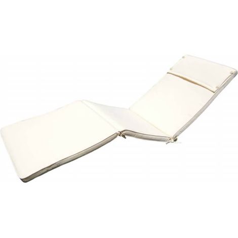 Cuscino in poliestere sfoderabile e impermeabile 194,5x59 cm per lettino -  Green