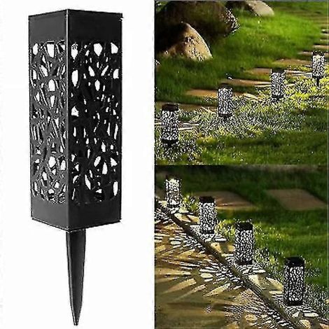 Lampe solaire creuse pour jardin, abat-jour en filet, lampe solaire creuse pour arbre, 4 lampes blanches positives (1/3)