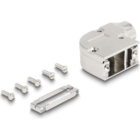 Delock Carcasa D-Sub para 9 clavijas macho / hembra con soporte metÃ¡lico en Ã¡ngulo de 90Â°