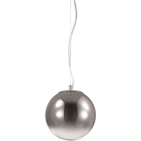 Ideal Lux Mapa - Abat-jour chromé à suspension à 1 ampoule Globe (1/2)