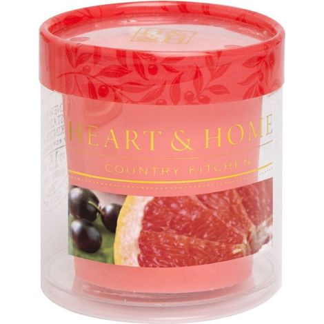 Petite bougie heart and home pamplemousse rose et cassis
