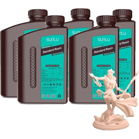 Resina per stampanti 3D, alta precisione, applicazioni versatili, beige standard (1/2)