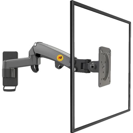 Soporte de pared para TV, diseño de movimiento completo, compatible con VESA, F150 Gris carbón mate (1/2)