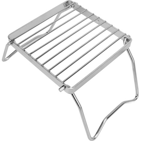 Grill de Barbecue Portable en Acier Inoxydable, Grille Pliante pour Camping, Jardin et Voyage (1/5)