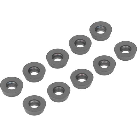 10 pièces plaquettes carbure revêtues noires rondes pour tournage fraisage CNC outils de coupe tour (RDMW1604MOEP) (1/5)