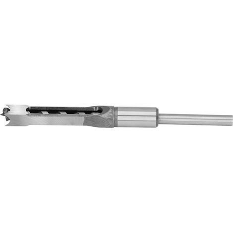 Foreuse à mortaiser carré acier allié pour bois 14mm avec mèche, outil menuiserie (1/5)
