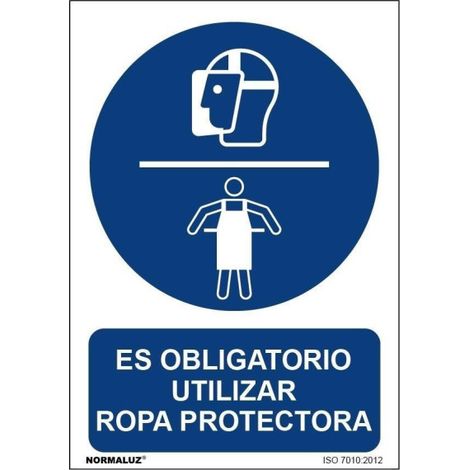 Señal 210X300Mm Pvc Uso Obligatorio Ropa Protectora Rd20023