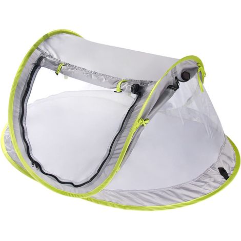 Memkey – Tente de plage pliante pour bébé 0-2 ans – Dimensions 110x65x50 cm – Matériau taffetas polyester 210T UPF 50+ – Moustiquaire anti-UV (1/5)